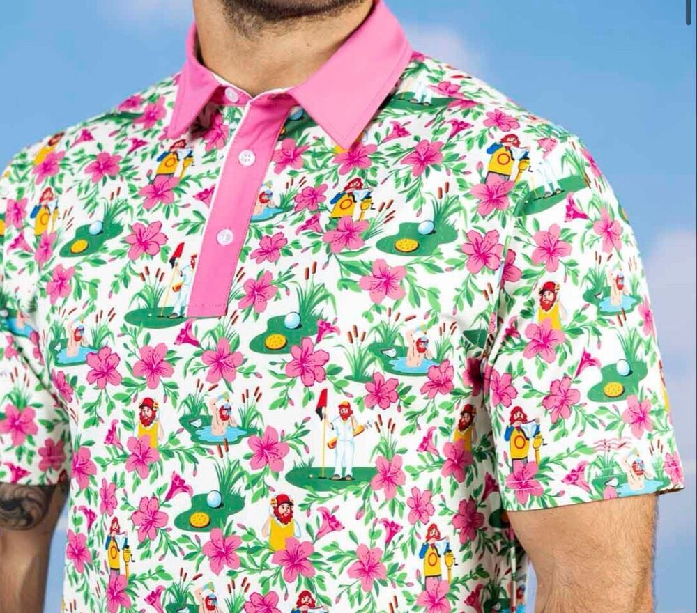 RSVLTS Happy Gilmore "Otto's Grotto" All-Day Polo Golf Men’s Size Medium